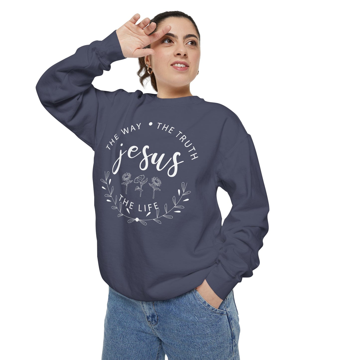 Jesus is the way, the truth, the life | Crewneck