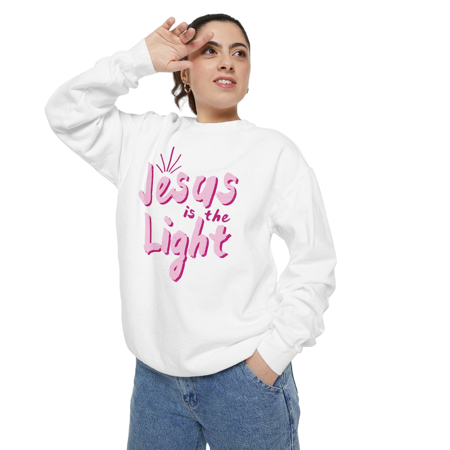 Jesus is the light Crewneck Sweatshirt