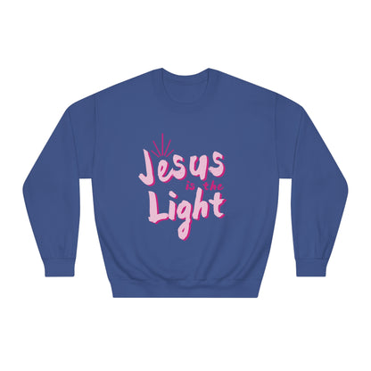 Pink Jesus is the light Crewneck Sweatshirt