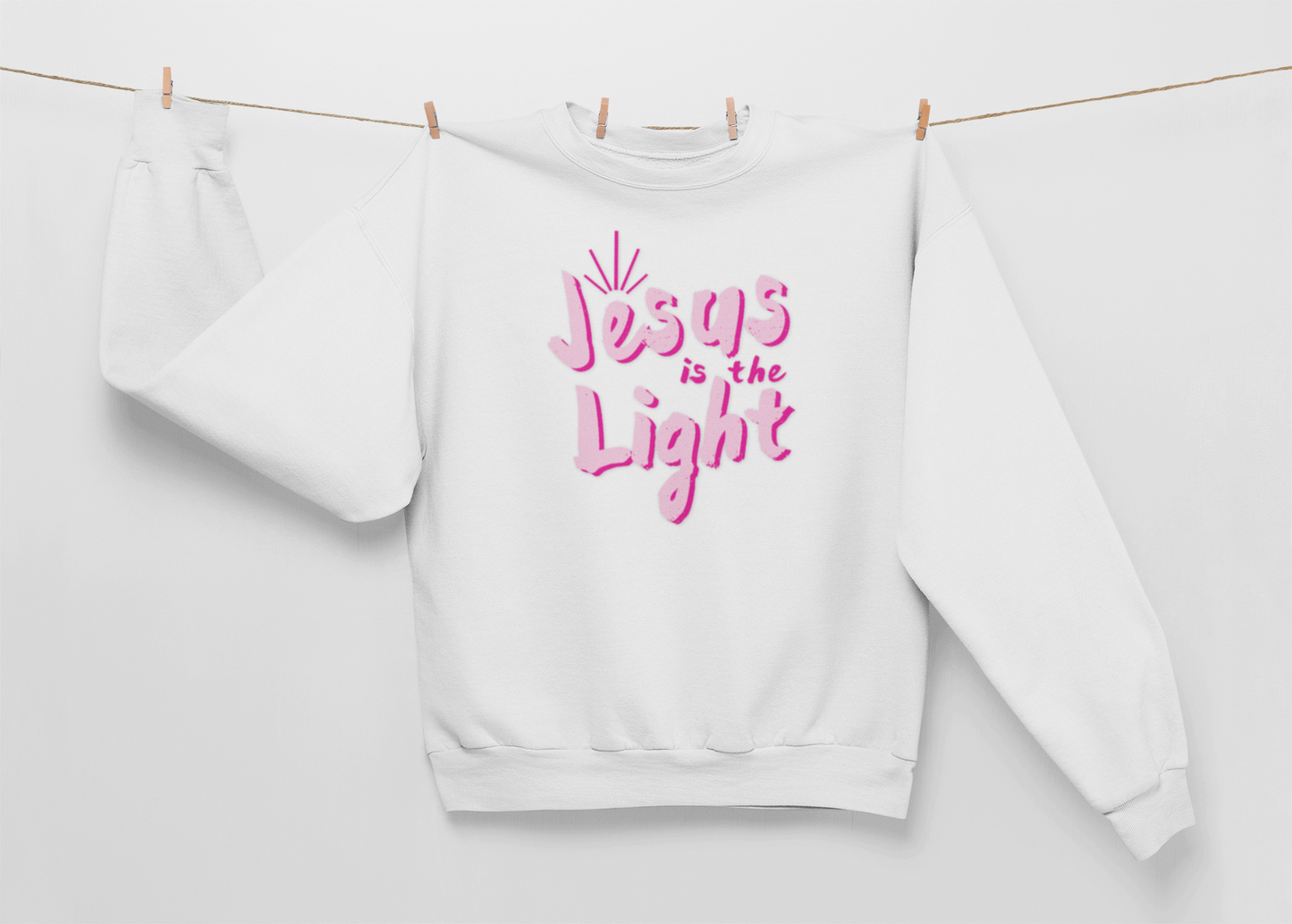 Jesus is the light Crewneck Sweatshirt
