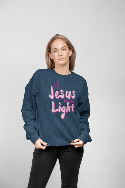 Jesus is the light Crewneck Sweatshirt