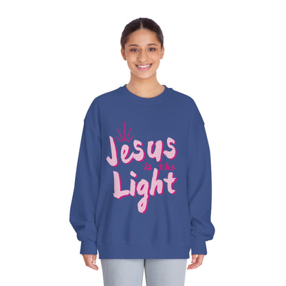 Pink Jesus is the light Crewneck Sweatshirt