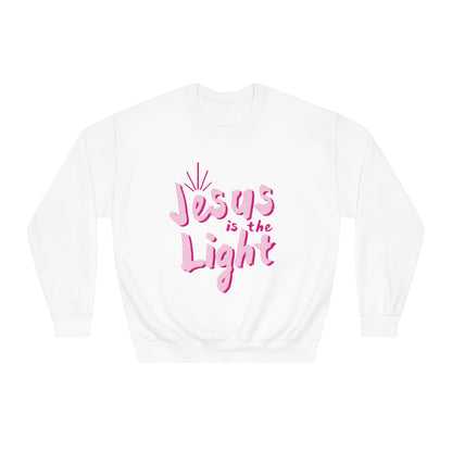 Pink Jesus is the light Crewneck Sweatshirt