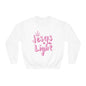 Pink Jesus is the light Crewneck Sweatshirt