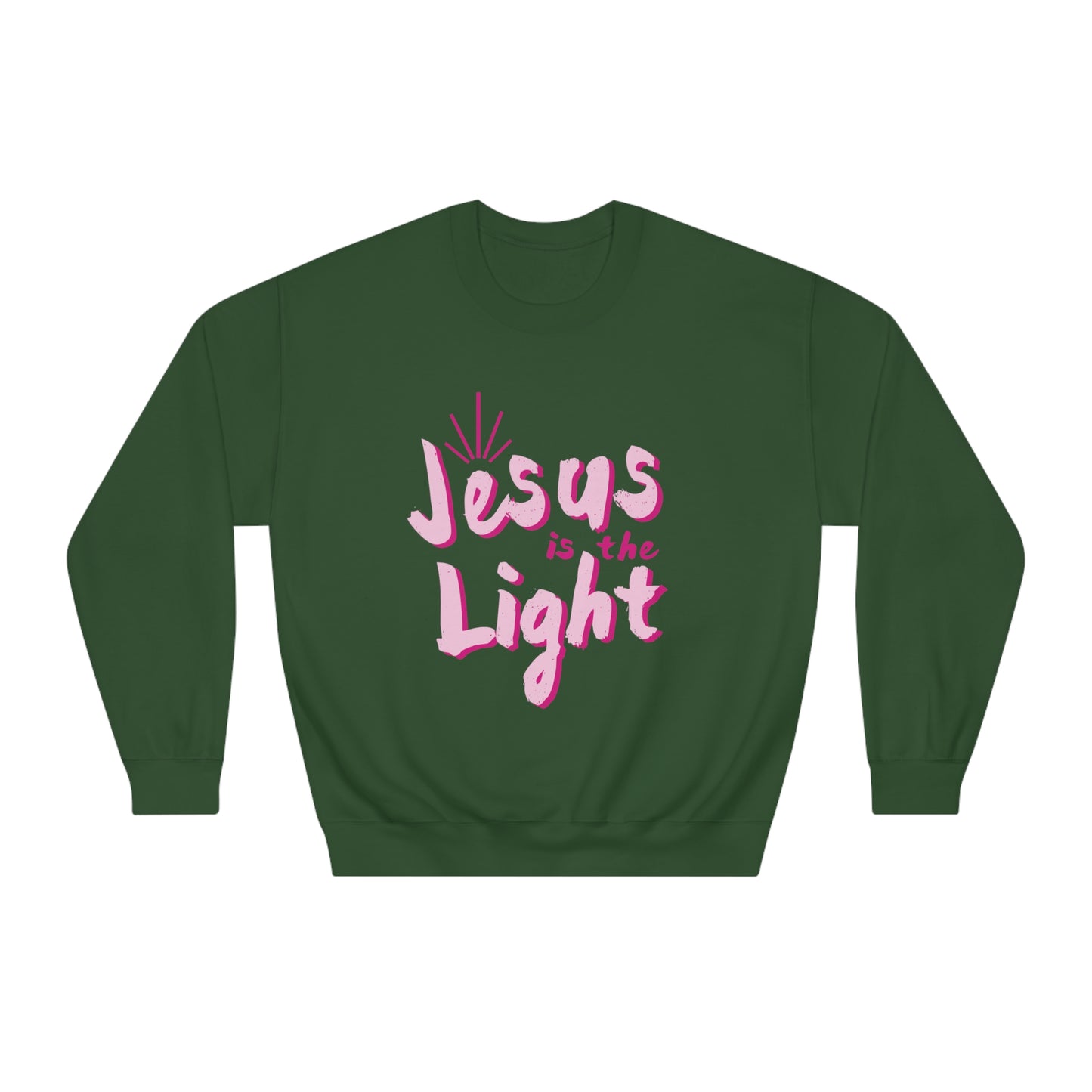 Pink Jesus is the light Crewneck Sweatshirt