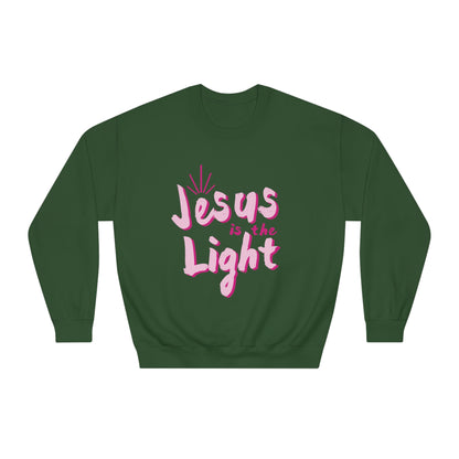 Pink Jesus is the light Crewneck Sweatshirt