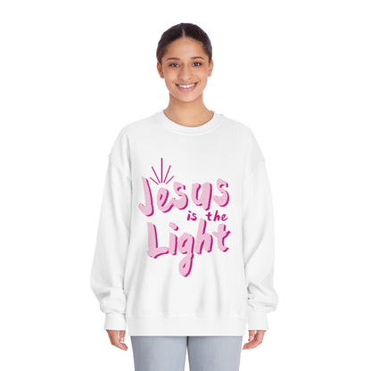 Pink Jesus is the light Crewneck Sweatshirt