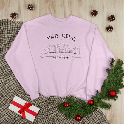 The King is born, Nativity Crewneck | Bible Verses