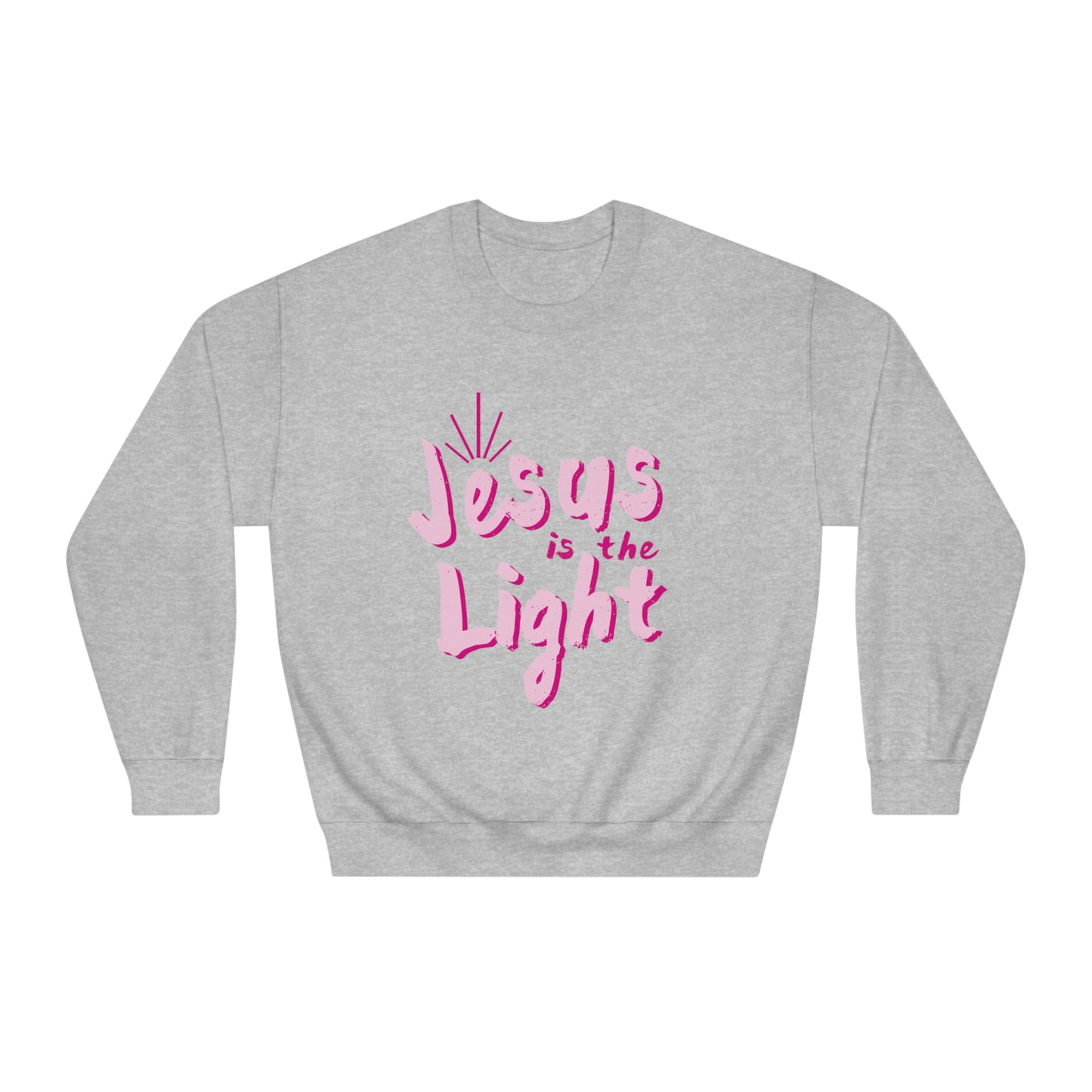 Pink Jesus is the light Crewneck Sweatshirt